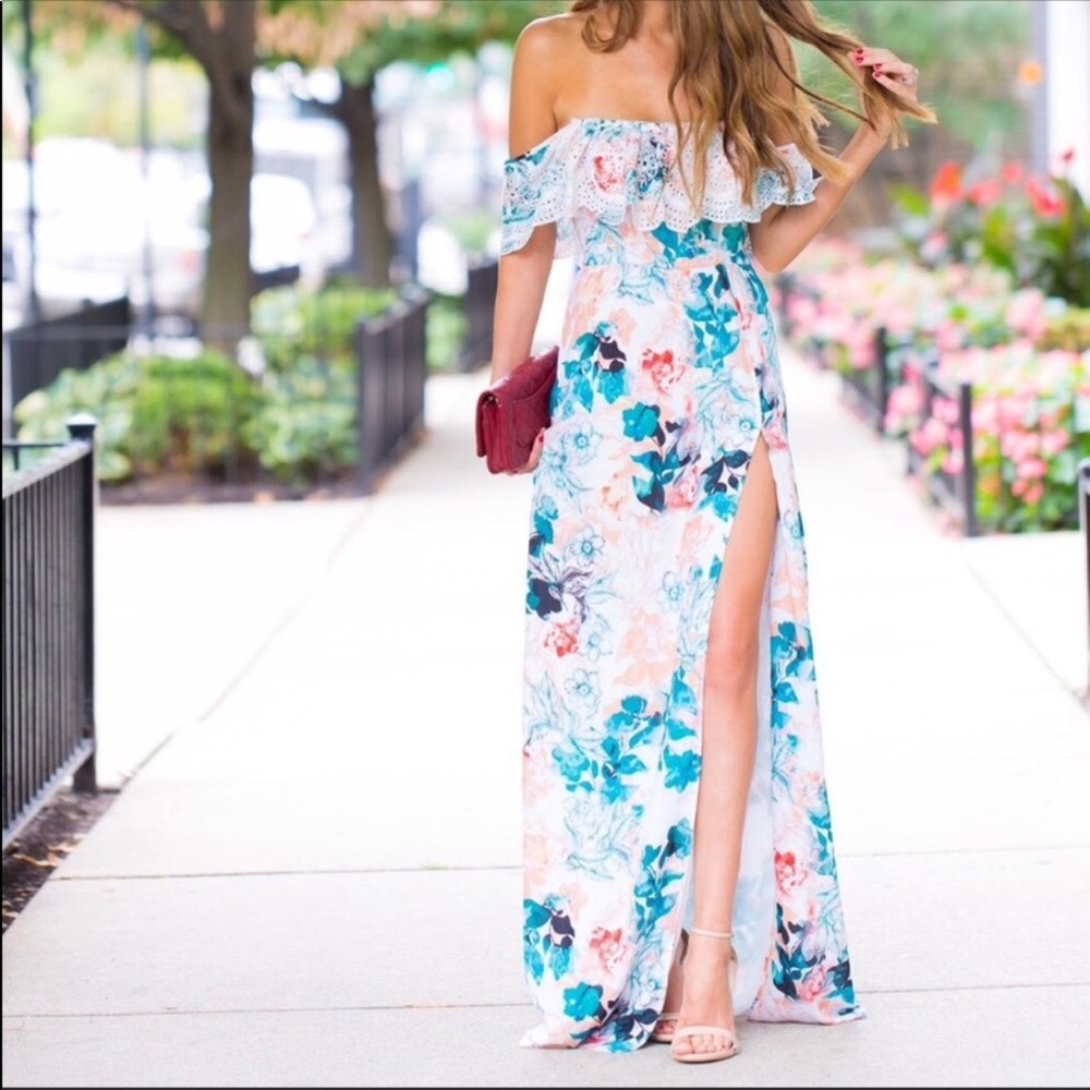 lover + friends Anemone Dress in Paradise Floral - Picture 2 of 8